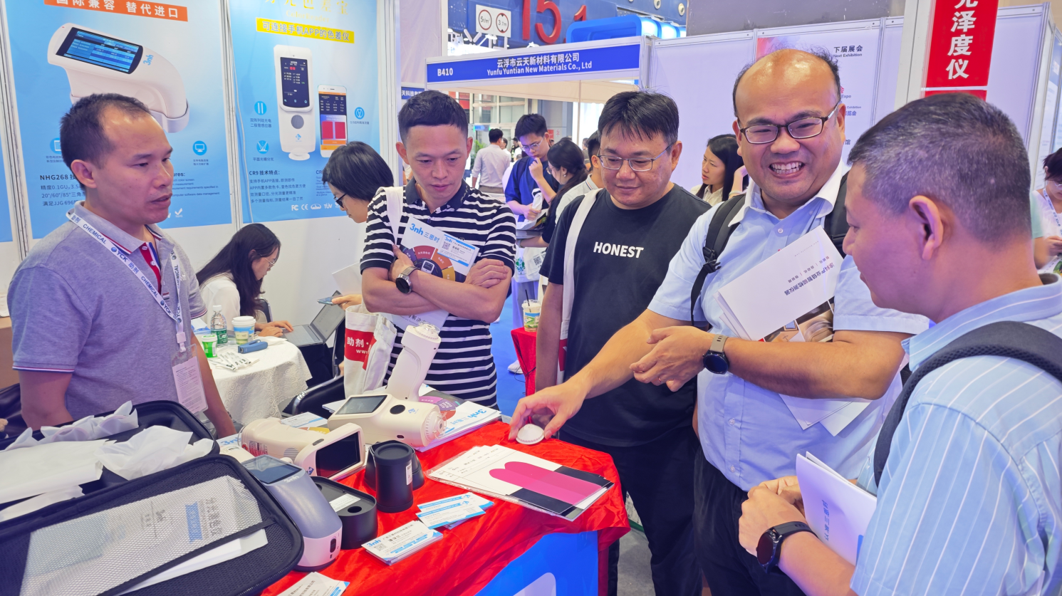 2025年国际（广州）涂料展ICIE第一天，三恩时展位火爆进行中！